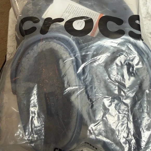 CROCS Unisex Navy Blue Fleece-Lined Clog Size m7/w9 - Picture 2 of 8